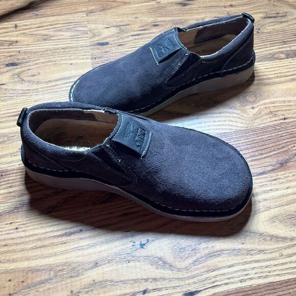 Safari by Bata Men’s Brown Suede Slip On Shoes Sz 7 Preowned Comfort - Picture 4 of 7